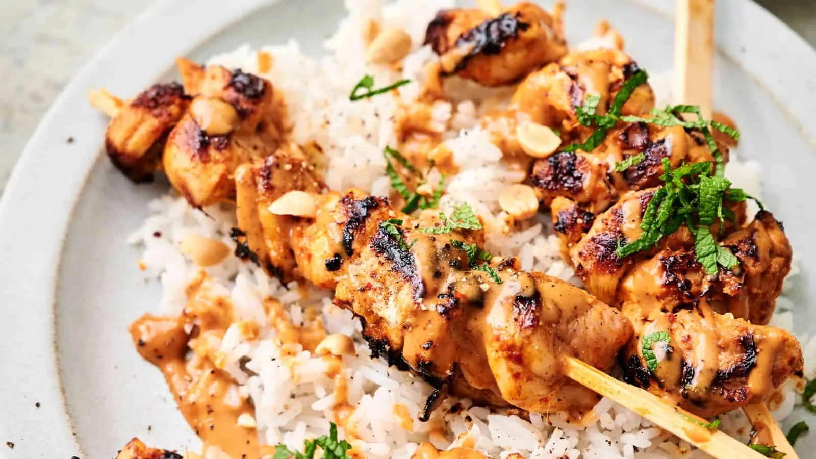 Grilled Thai Chicken Skewers