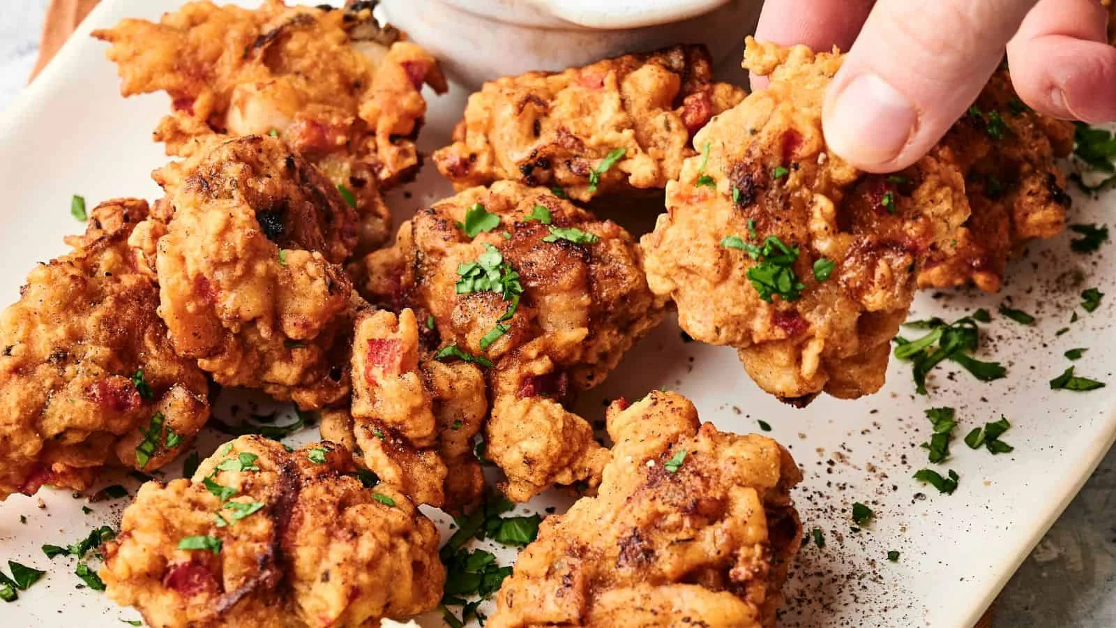 Crispy Air Fryer Conch Fritters