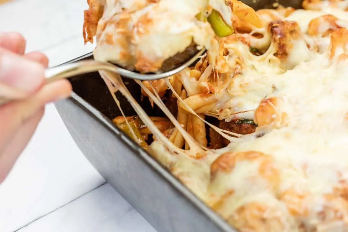 Easy Cheesy Meatball Casserole
