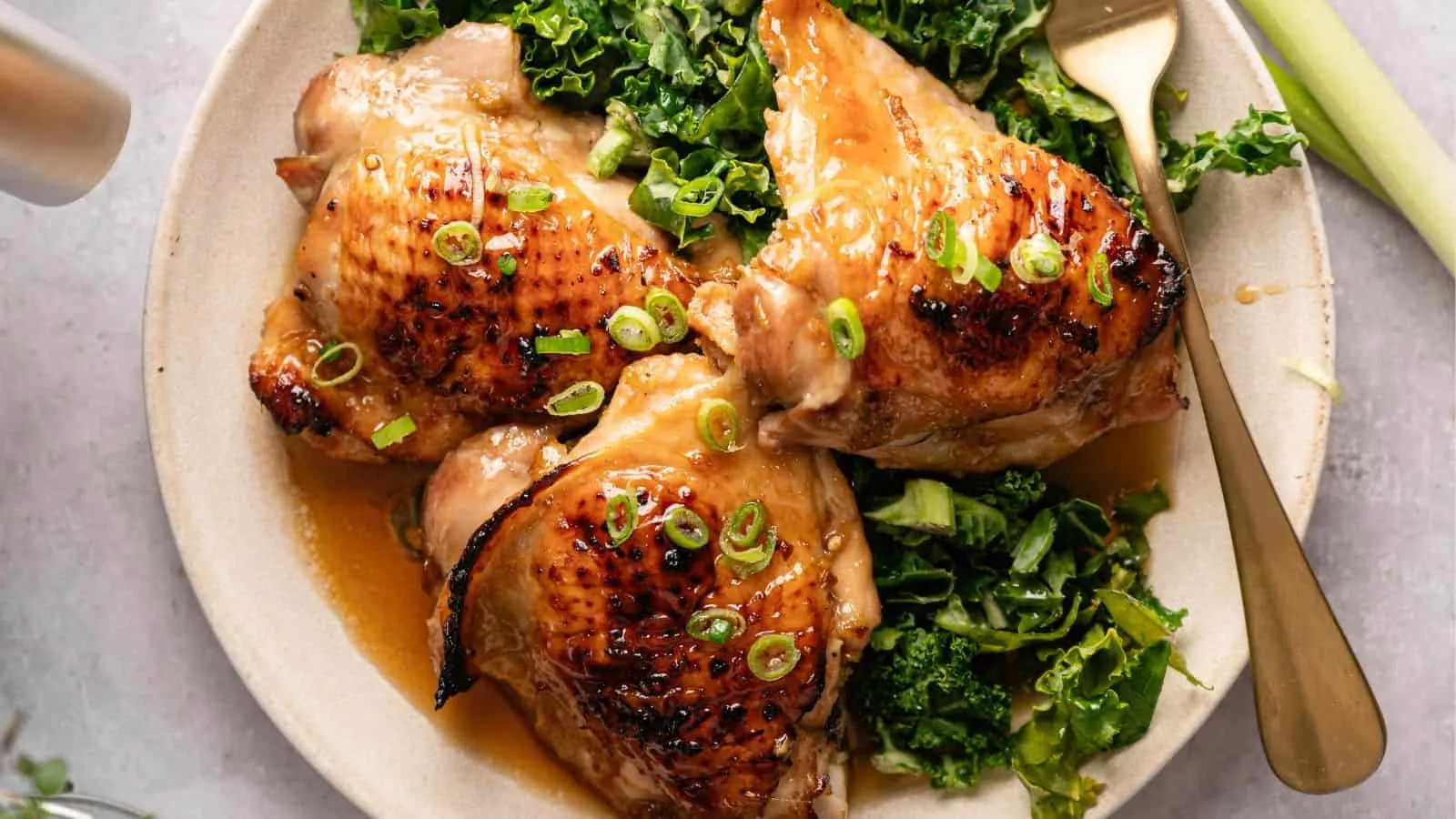 Air Fryer Sticky Chicken Thighs