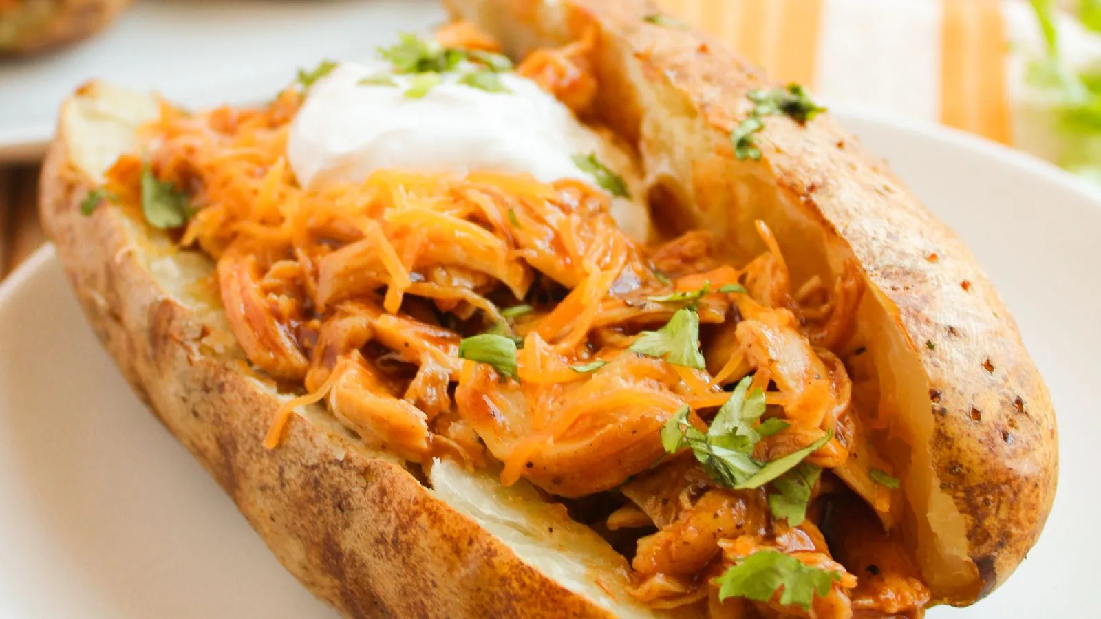 BBQ Chicken Stuffed Potatoes