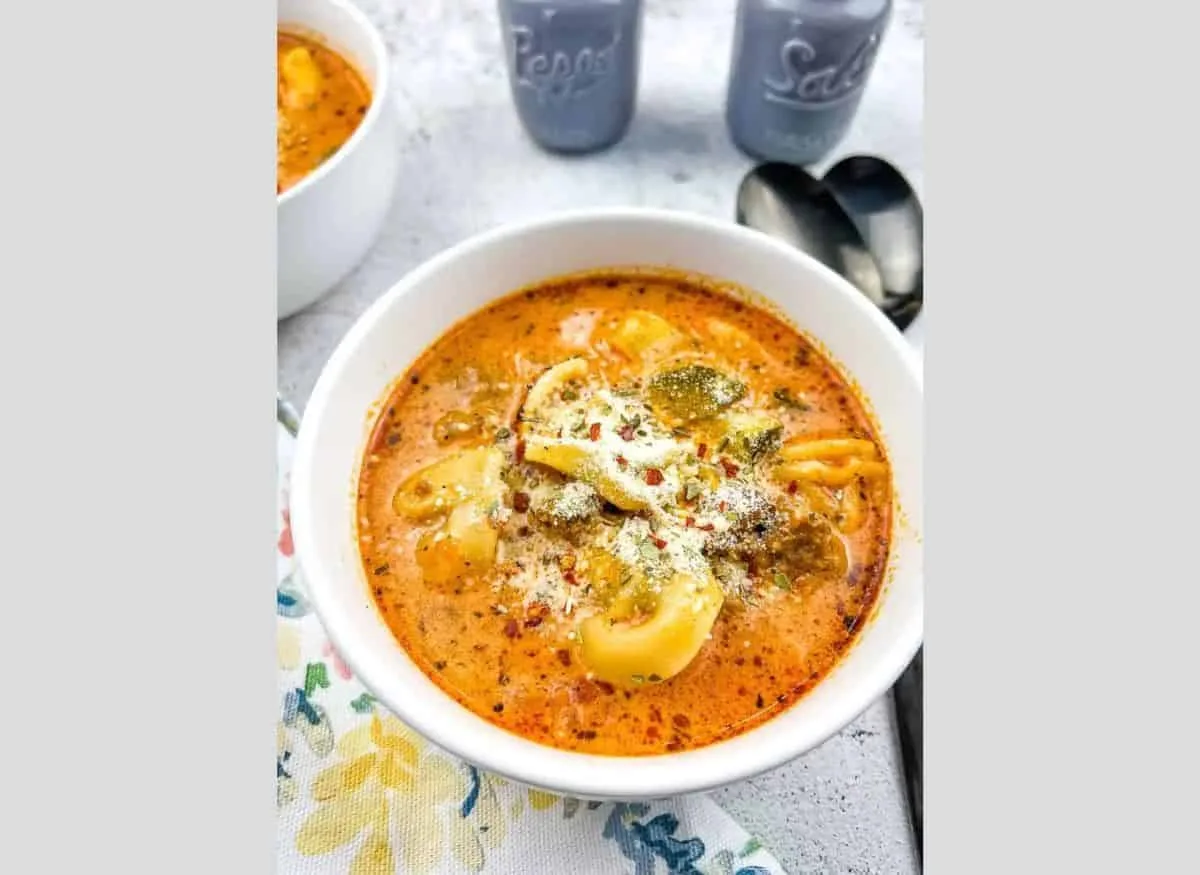 Tortellini Soup with Sausage
