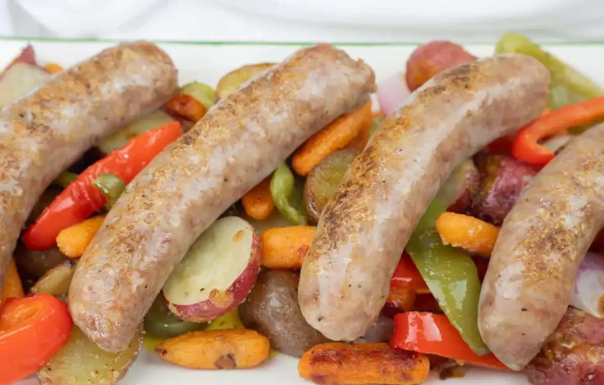 Chef Jenn’s Sheet Pan Bratwurst & Potatoes