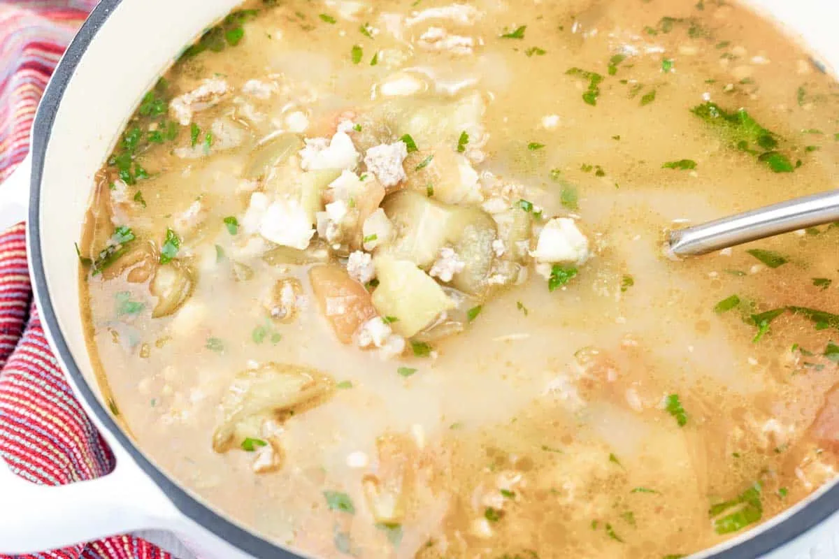 Green Pork Posole Soup