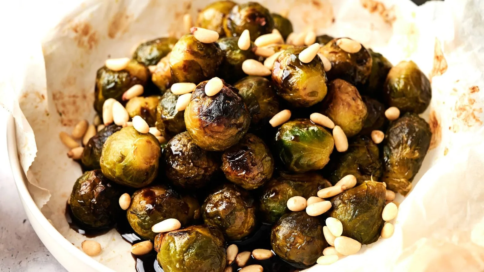 Caramelized Brussels Sprouts with Balsamic Glaze