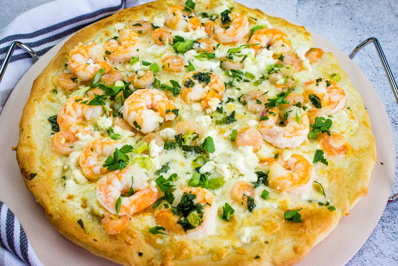 Shrimp Scampi Pizza