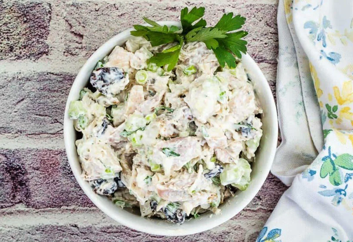 Turkey Salad with Cranberries & Walnuts