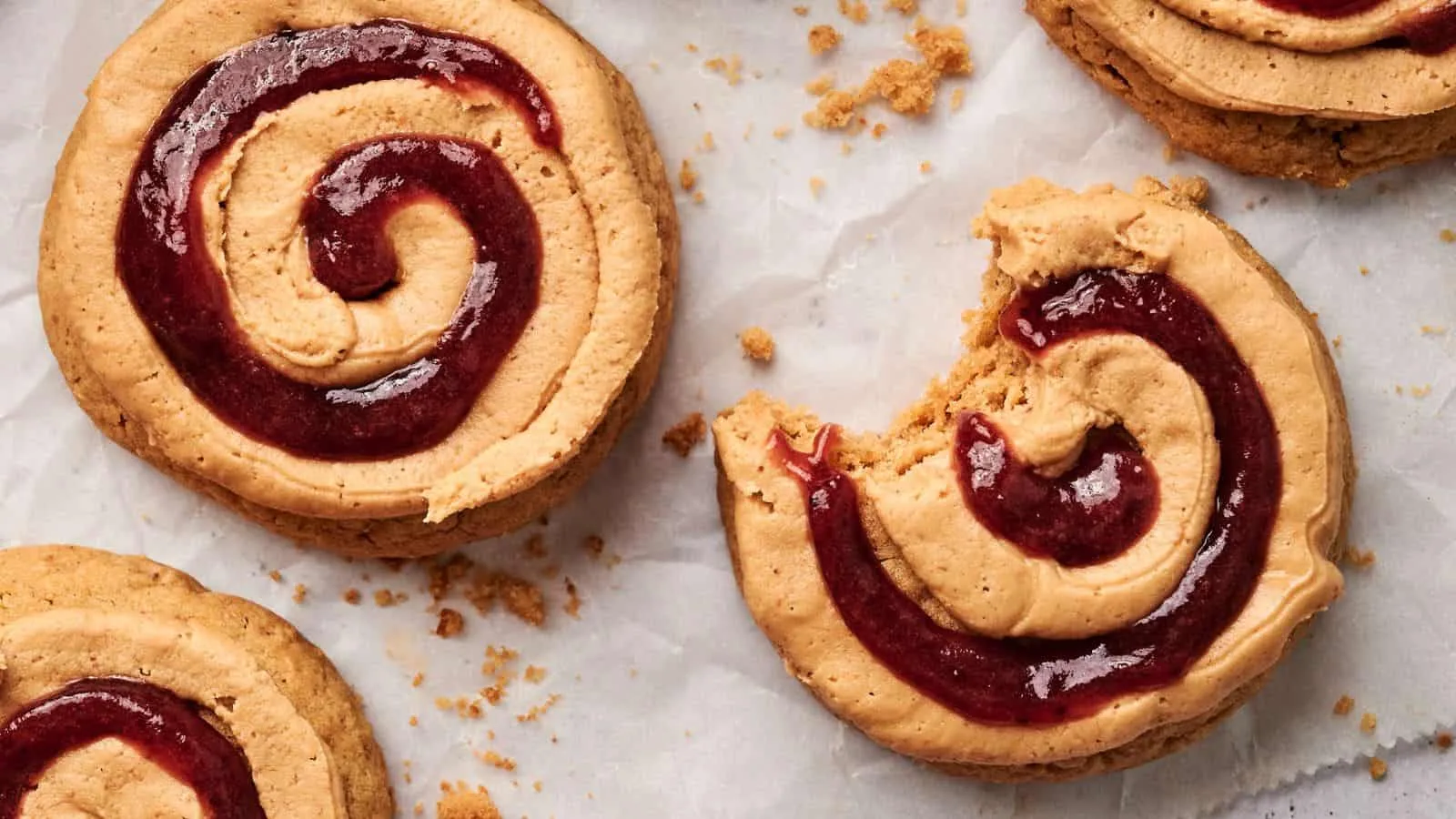 Copycat Crumbl Peanut Butter & Jelly Cookie