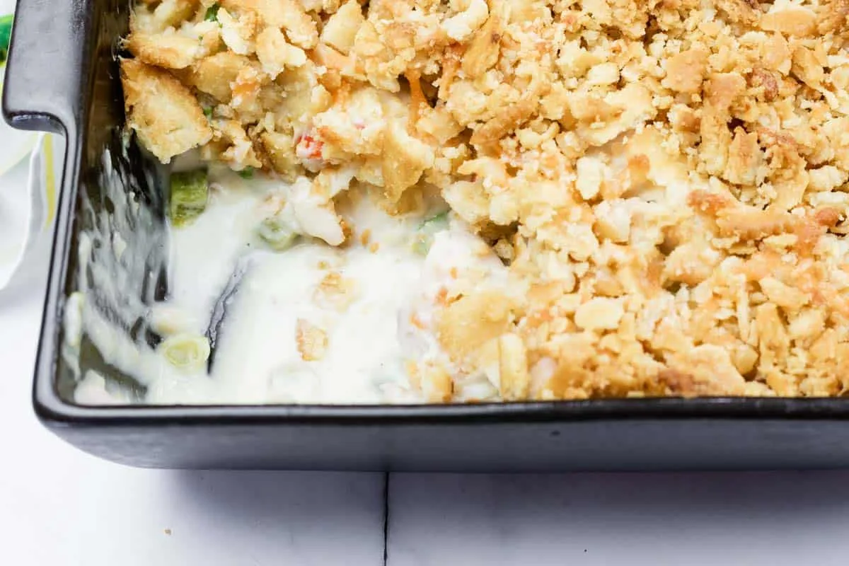 Cheesy Ritz Cracker Chicken Casserole