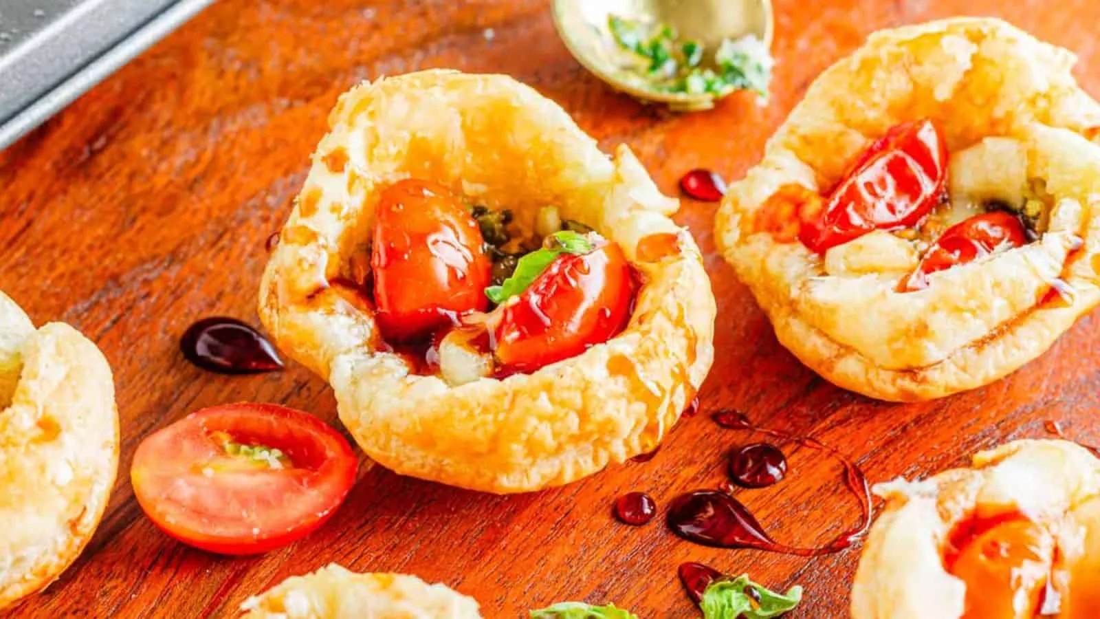 Caprese Pesto Tarts