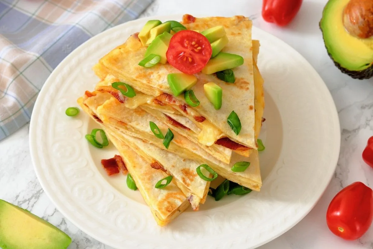 TikTok Breakfast Quesadillas with Bacon