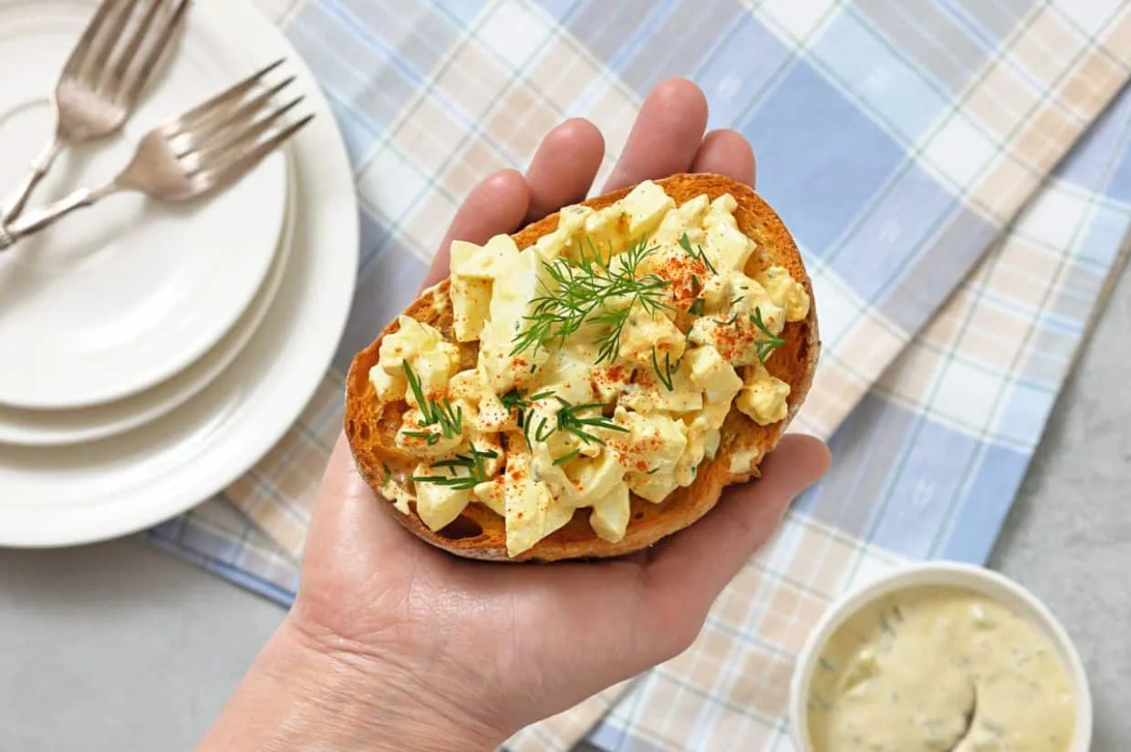 Deviled Egg Toast