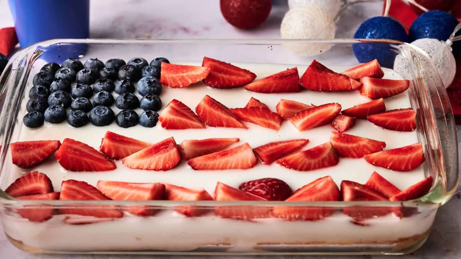 Vegan American Flag Cake