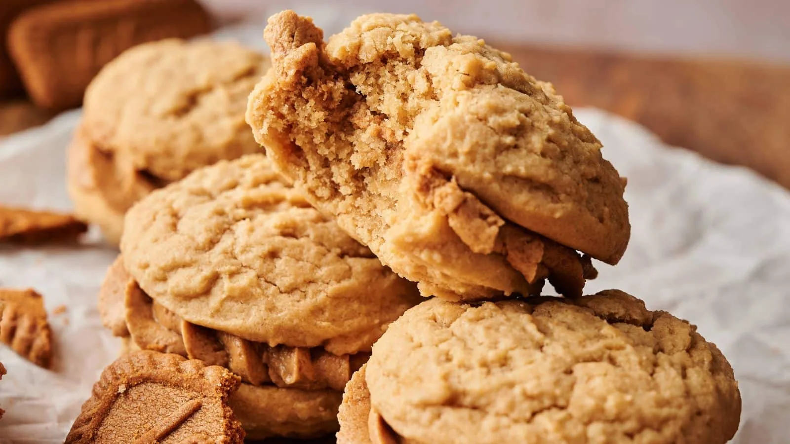 Biscoff Sandwich Cookies