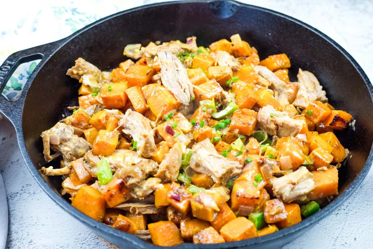 Pulled Pork & Sweet Potato Hash