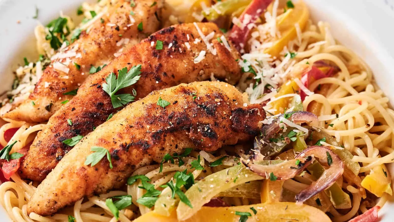 Copycat Olive Garden Chicken Scampi Pasta