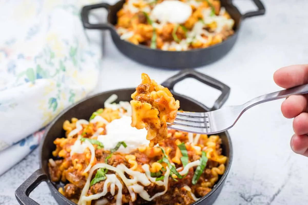 Easy Skillet Lasagna